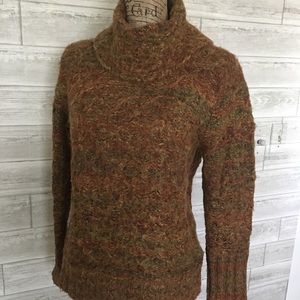 Heathered tan acrylic sweater